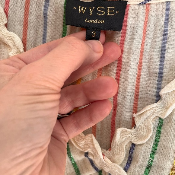 Striped V-Neck Summer Dress - Picture 4 of 4